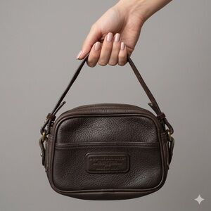 Vintage Dooney & Bourke Brown All-Weather Leather Handbag - Small